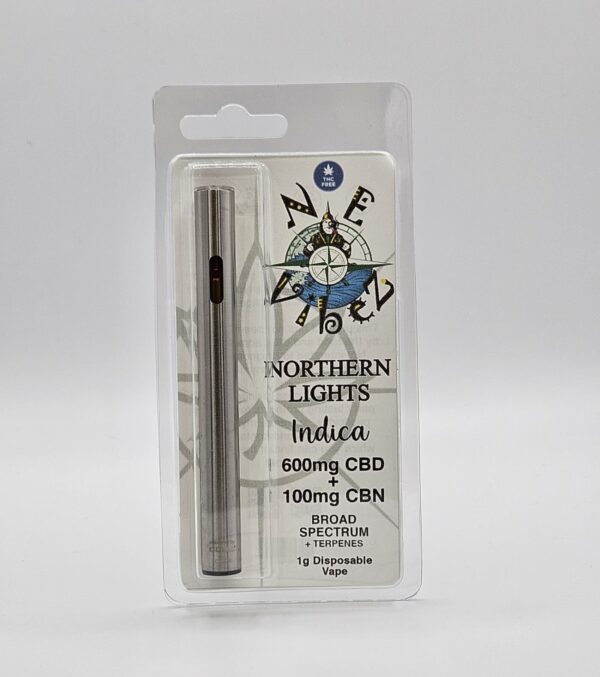 1 Gram CBD + CBN Broad Spectrum Sleep Disposable Vape - Northern Lights