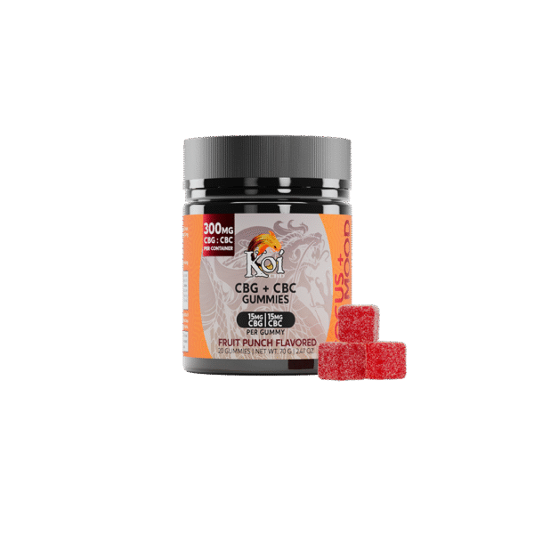 Koi CBG + CBC Gummies Fruit Punch (20 ct)