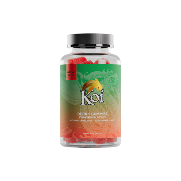 Koi Delta 9 THC Gummies - Strawberry 60 Count