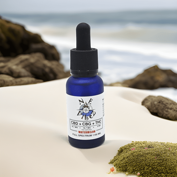 N.E. Vibez - CBD+CBG+THC Full Spectrum Tincture - 1150mg Watermelon