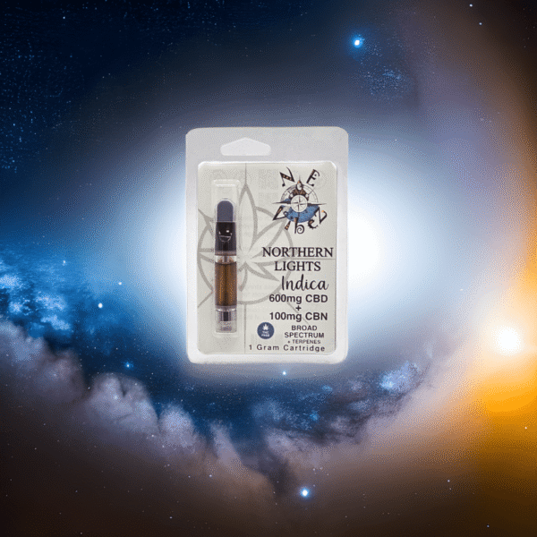 N.E. Vibez - 1 Gram CBD + CBN Broad Spectrum Sleep Vapes - Northern Lights