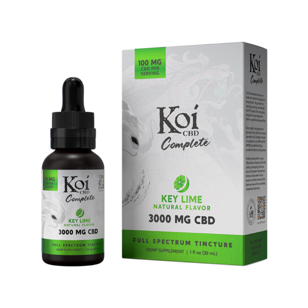 Koi Complete Full Spectrum CBD Tincture | Key Lime Flavor (30 mL)