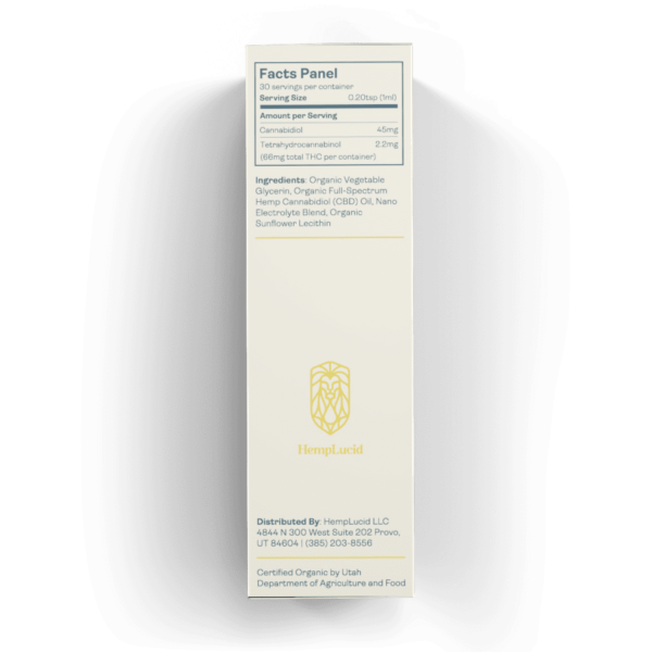 Organic Full-Spectrum Water Soluble CBD - Natural Flavor - 1350mg