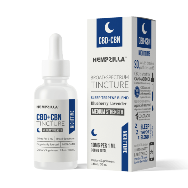 CBD + CBN Tincture – Nighttime Formula