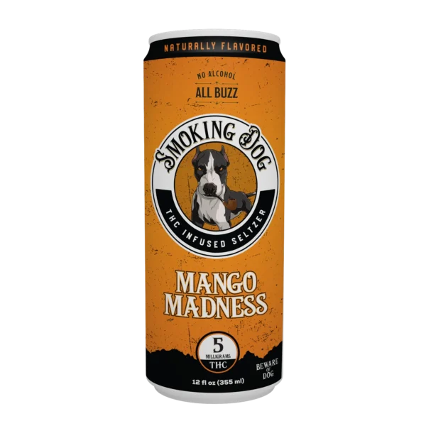 SMOKING DOG THC SELTZER 5MG (Mango Madness) - Single