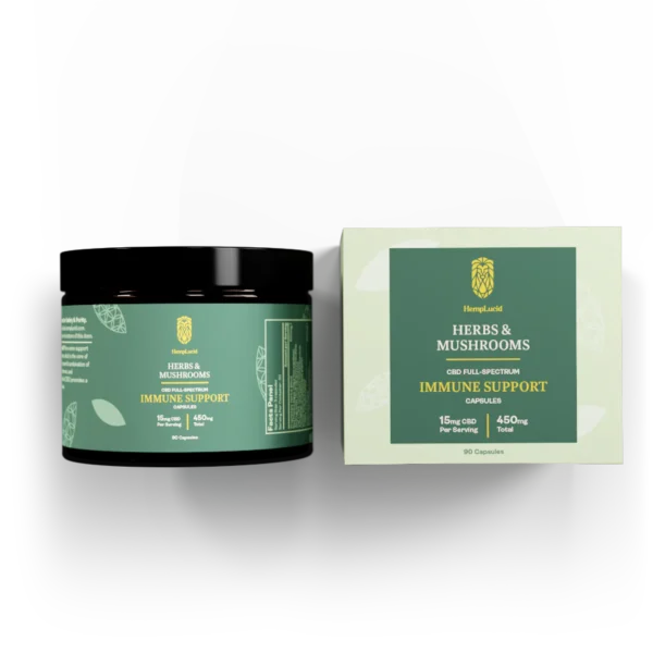 Immune Stacks - Full-Spectrum CBD Capsules, 15 milligrams
