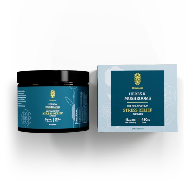 Stress Stacks - Full-Spectrum CBD Capsules, 15 milligrams