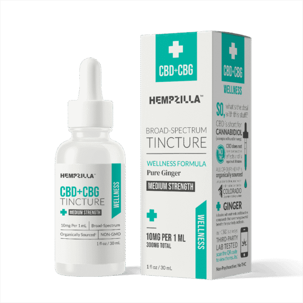 Pure Ginger CBD + CBG Tincture | Wellness Formula