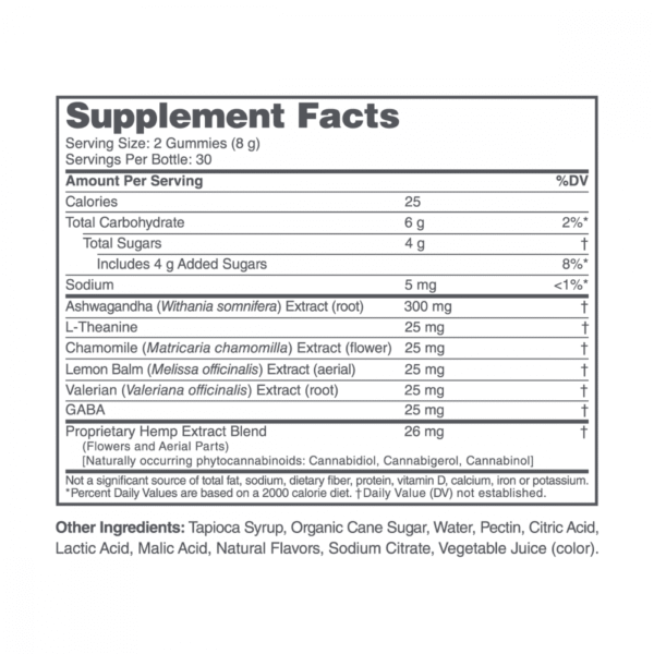 CBDMD Broad Spectrum Calming Gummies