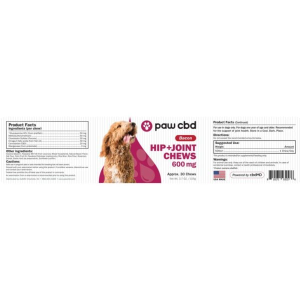 Paw CBD - CBD Hip & Joint Soft Chews for Dogs